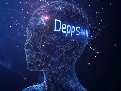 DeepSeek AI 官网深度推理能力概览图，展示推理链与整理输出示例